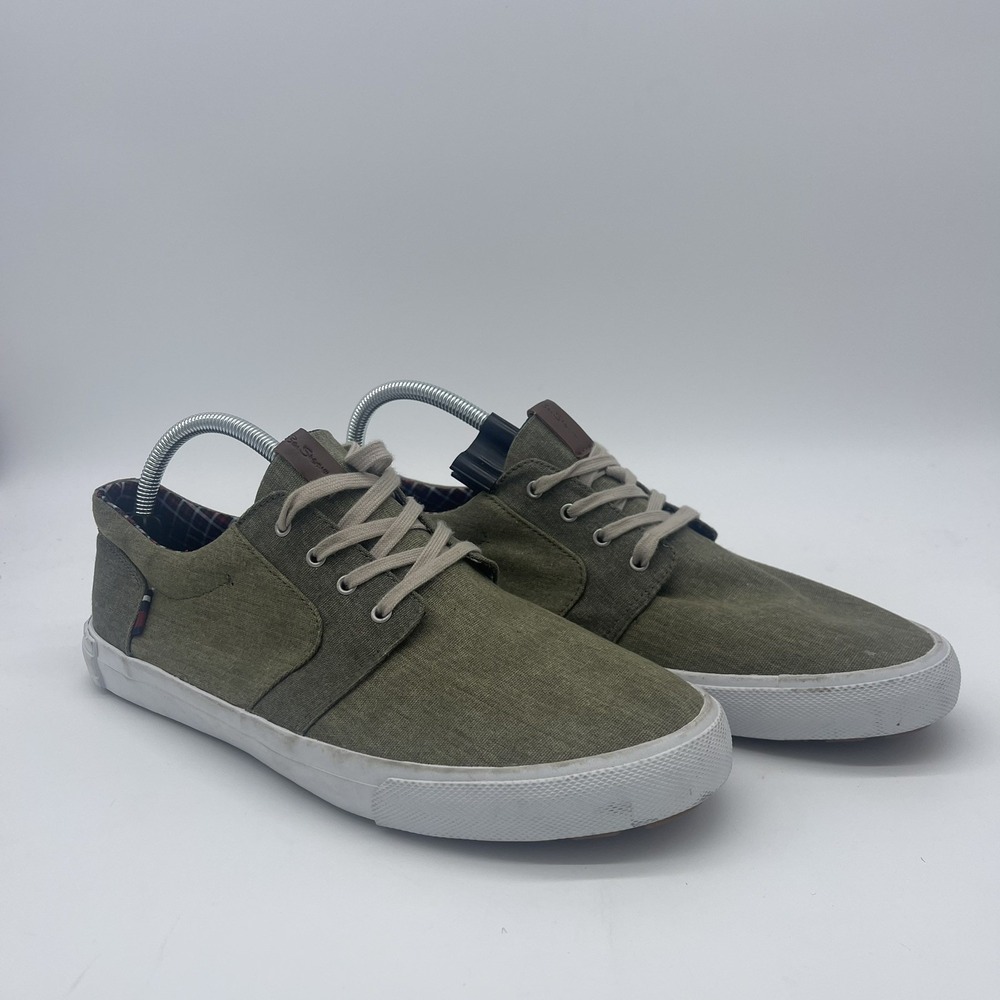 Ben Sherman Chandler Lo Casual Sneaker, Men's Size 11 Grey Chambray Preppy‎